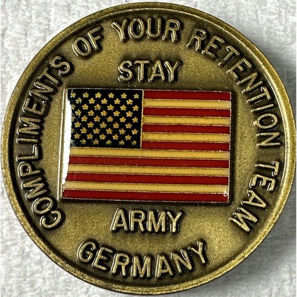 Baseball Cap - 1st Infantry Division - US Army - Big Red One  1st Infantry Division Big Red One-Compliment Of Your Retention Team Army Germany